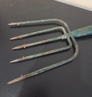Vintage Barbed Frog Fishing Gig 5 Pronged Spear For 1 Inch Pole