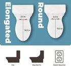 Inus Ist-r52nsd l  Electronic Toilet Seat White  new In Box unused 