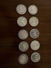 Morgan Silver Dollars Lot Of 10 - 1884 - 1921  Vf   Au