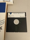 Vintage 1989 Microsoft Flight Simulator 5 25  Floppy Disk Version 4 0 Ibm Pc