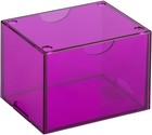 Dragon Shield Strongbox Deck Box Clear Purple  Holds 100  Double Sleeved Cards 