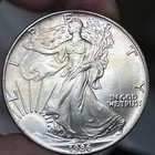 1986 American Silver Eagle Dollar 1 Troy Oz  999 Fine Silver   Bu Key Date B08