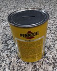 Vintage Pennzoil Pzl Oil Can - Coin Bank - Circa 1980 s - New - Never Used