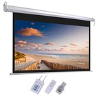 92  16 9 3d Hd Foldable Electric Motorized Projector Screen Home Theater  Remote