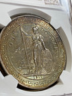 Trade Dollar British 1911 B Merchant Ship Victoria Gorgeous Coin Ngc Au 58