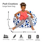 Posh Creations Bean Bag Chair For Kids Teens And Adults Includes Removable And