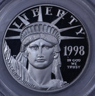 1998-w  100 1 Oz Platinum Eagle Pcgs Pr69 Dcam