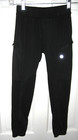 Santiny Girls Equestrian Riding Pants Breeches Sz S Black Knee Patches Euc