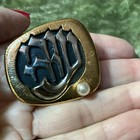 Torah Fund Pin 2012-13 Eytan Silver   Gold Black  Brooch 1 25  Israel Jewish
