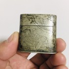 Very Rare Antique 19th Century Chinese Erotic Picture Copper Opi m Pill Box