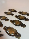 Lot Of 8 Brass Metal Bail Drawer Pulls  Vintage Antique Style