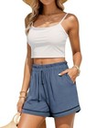 Womens Casual Shorts Comfy Drawstring High Waisted Summer Shorts With Pockets