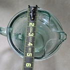 Coca-cola Green Textured Glass Advertising Pitcher W  Handle   Spout