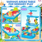 Water Table For Kids Ages 4-8 - 5-tier Rain Shower Splash Sand Table Toy - Su   
