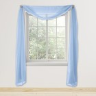Lightweight Sheer Voile Window Scarf Valance 216 Inch Long 1 Panel Sheer Curtain