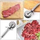 Doitool Meat Tenderizer Stainless Steel Rolling Tool  Meat   
