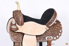 Hilason Western Horse Saddle American Leather Treeless Trail Barrel   For Horses