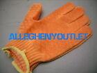 2 Pair Pvc Grip Cut Resistant Stretch Gardening Work Gloves  Orange Small 