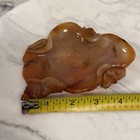 Large Antique Chinese Agate Brush Washer Hand Carved Palm Beach Estate Find