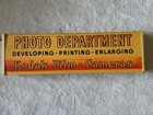Rare Vintage Kodak Lighted Sign Photo Department Developing - Printing