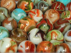 Large Lot 46 Jabo Kokomo Contract Marbles   96