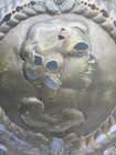 Antique Brass Bed Warmer Lid Dutch 1800s Large 13 5    Diameter Ornate