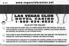 Las Vegas Club Casino - Las Vegas  Nv - 1st Issue Slot Card  Joe Dimaggio