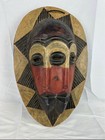 Tribal Art African Face Mask Wood Carved Ghana Africa Wall Decoration Head B16