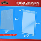 2000 Card Saver 1 Semi Rigid Card Holders Plus 2000 Soft Sleeves