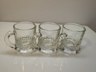 Vintage Federal Glass Mini Beer Mug Shot Glasses Set Of 3