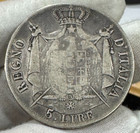 Italy 1808 M   Silver 5 Lire   Napoleon   Minted In Milan  99    Tracked Shipping