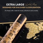 Xl Scratch Off World Map With 196 Country Flags 36  X 24  Frameable World Map   