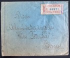 1916 Huaras Peru Registered Cover To Lima Sc 201 Double Overprint