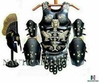 Christmas Set Medieval Roman Muscle Armor Cuirass Leather With Helmet Engraved