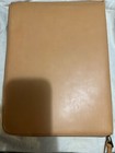 Jw Hulme Document tablet Holder  Tan Leather Outside   Olive Drab Quilted Inside