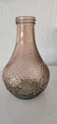 Esschert Design Pink Glass Vase Bottle 4  Tall Textured Decoration Bud Flower