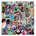 100 Bulk Grateful Dead - Heavy Metal Rock Stickers Laptops  Guitars  Skateboards