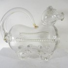 18th 19th Century German Blown Glass  frigger  Decanter  Shape Of Animal dog 
