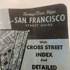 Maps Vintage    thomas Bros  Maps   San Francisco Street Guide With Cross Streets