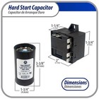 Appli Parts Aphs-1 1 To 3 Ton Hard Start Kit 208-244 V  1 Ph For Air Conditioner