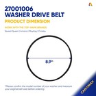 Washer Drive Belt Compatible With Amana  Maytag  Speed Queen  Replaces 38174