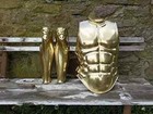 Medieval Brass Knight Roman Musculata Muscle Armor Cuirass Warrior Chest Armour