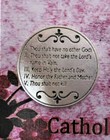 10 Commandments - Silver Tone - Pocket Coin   Token