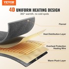 Electric Heated Throw Blanket Warming 72  X 84  With 10hrs Timer Auto-off