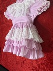 Vintage Easter Girls 2t Circle Dress Small World Pageant Ruffles Pink Vintage