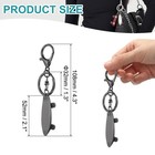 Skateboard Keychain Cute Skate Board With Keychain Keyring Pendant  Black