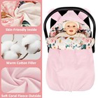 Dilimi Baby Car Seat Cover Winter  Warm And Cozy Baby Bunting Bag  Infant Car   