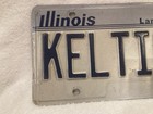 Vintage Illinois License Plate Keltic 2 Vanity Car Tag Collect Man Cave Vtg
