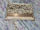 Lovely Decorative English Antique Victorian 1890s Solid Brass Pill Box