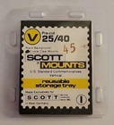  45  Scott 25 40 Mm Stamp Mounts     Black Pre-cut     25  40 Mm